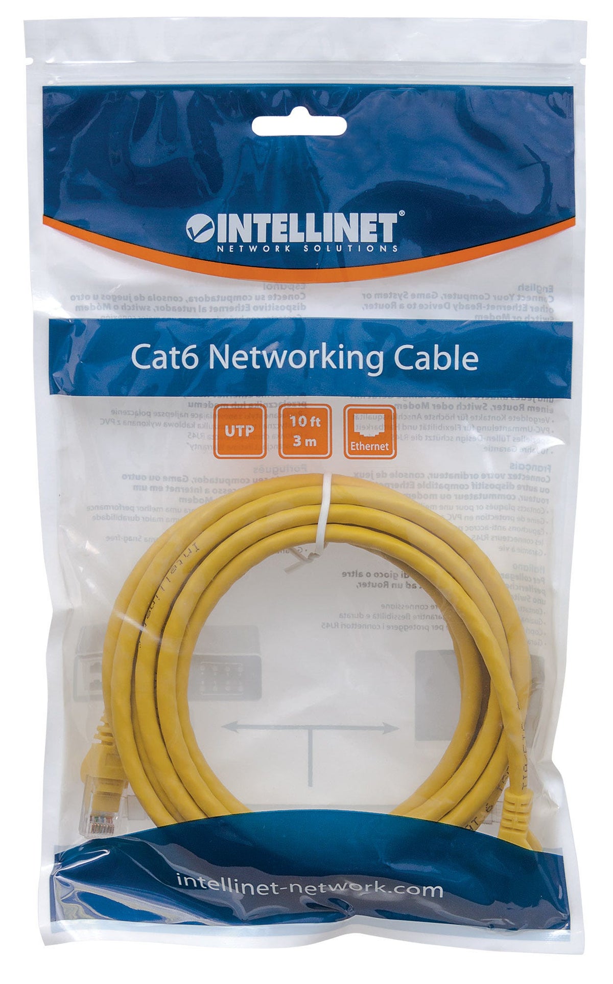 Intellinet Cat6 UTP - 3m - 3 m - Cat6 - U/UTP (UTP) - RJ-45 - RJ-45