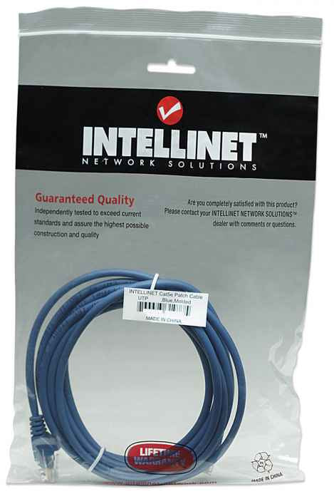 Intellinet 7.5m Cat5e câble de réseau Bleu 7,5 m U/UTP (UTP)