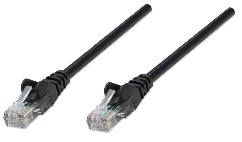 Intellinet 2m Cat5e câble de réseau Noir U/UTP (UTP)