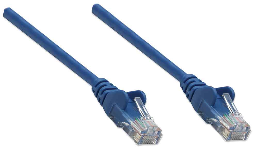 Intellinet 1m Cat6 câble de réseau Bleu U/UTP (UTP)
