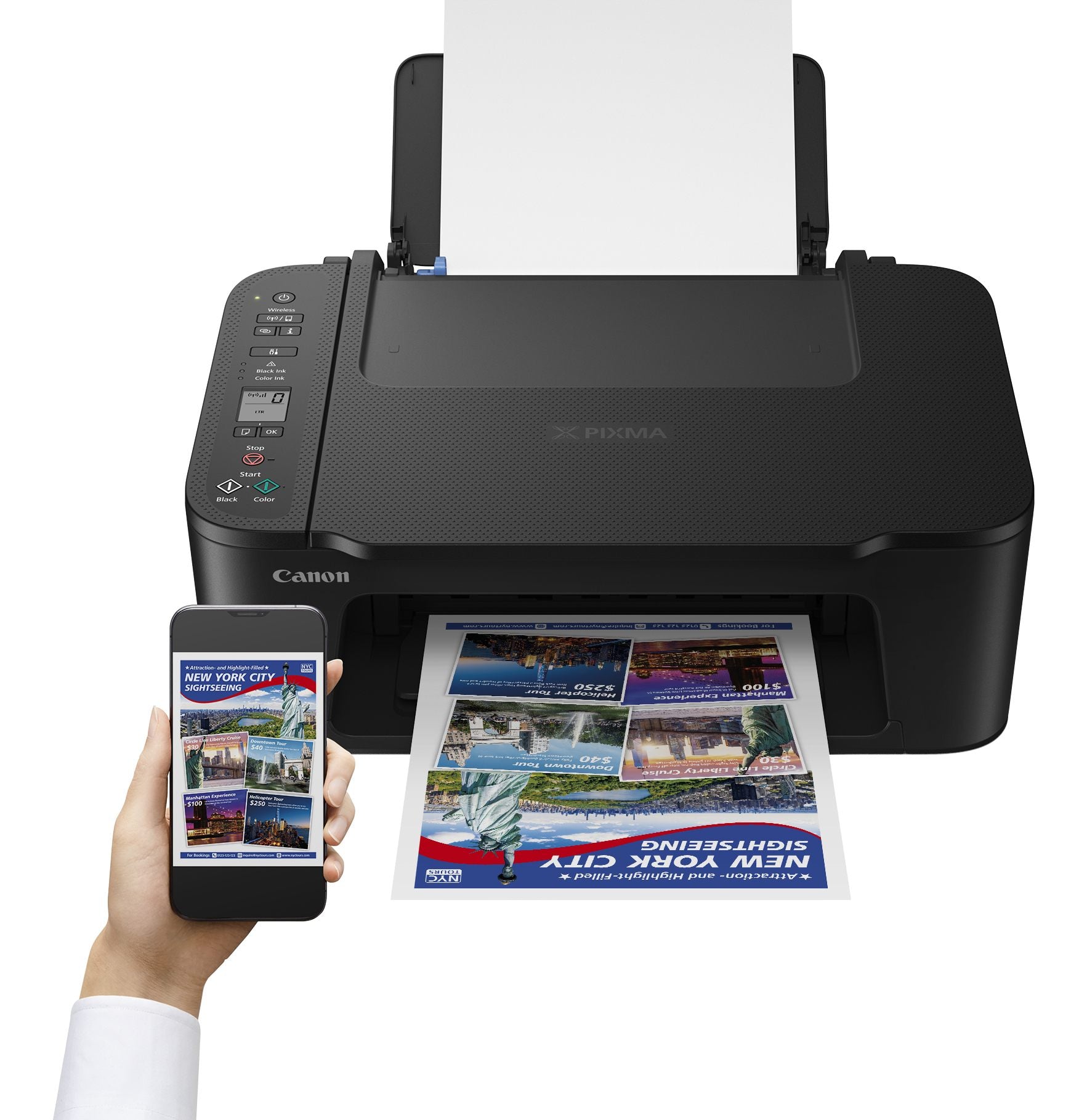 CANON PIXMA TS3750i MFP colour inkjet Legal 216x356mm A4 7.7ipm Print 60sheets Wi-Fi USB Black