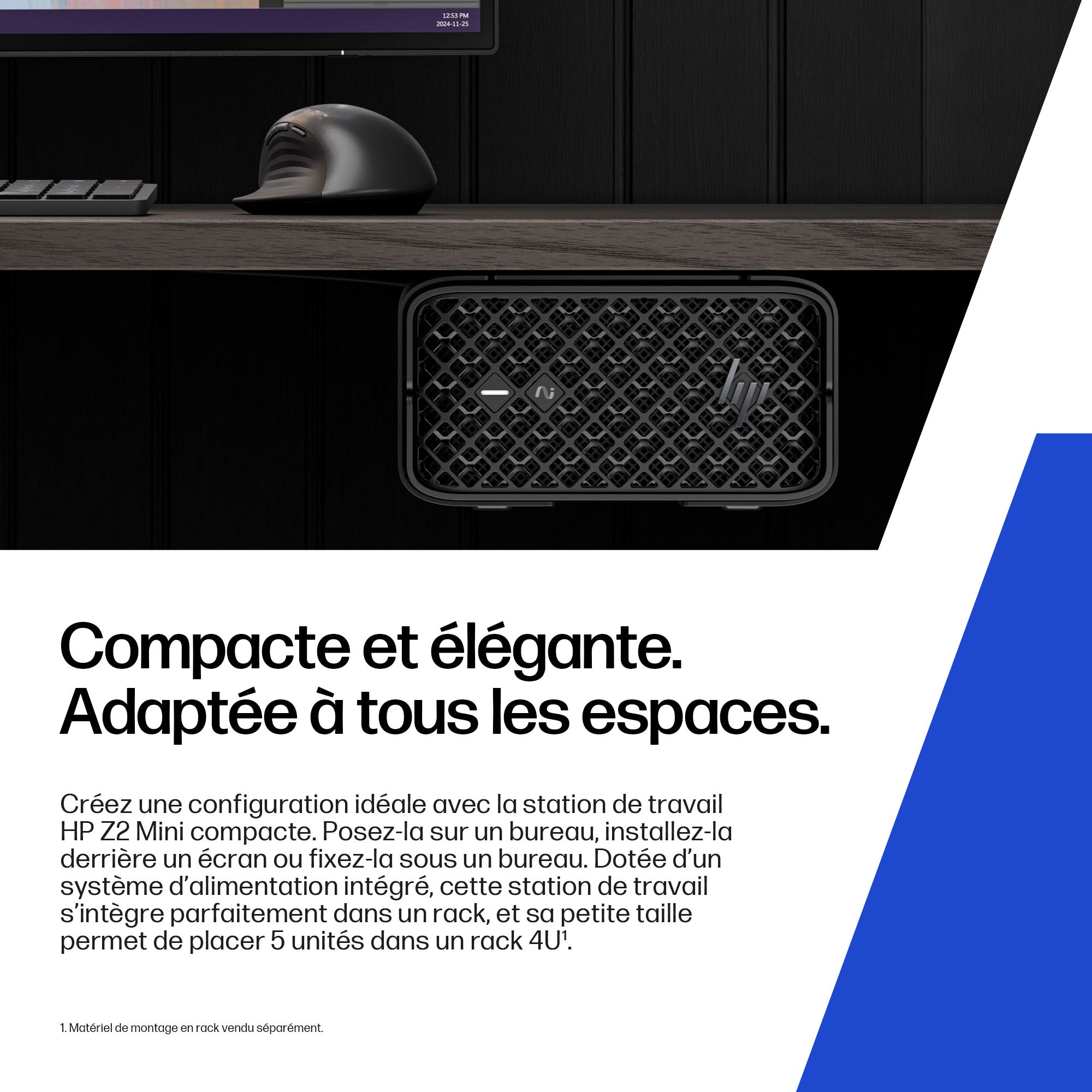 HP Z2 Mini G1a AMD Ryzen AI Max+ PRO 395 128Go 2To SSD Zturbo AMD Radeon 8060S W11P 3/3/3