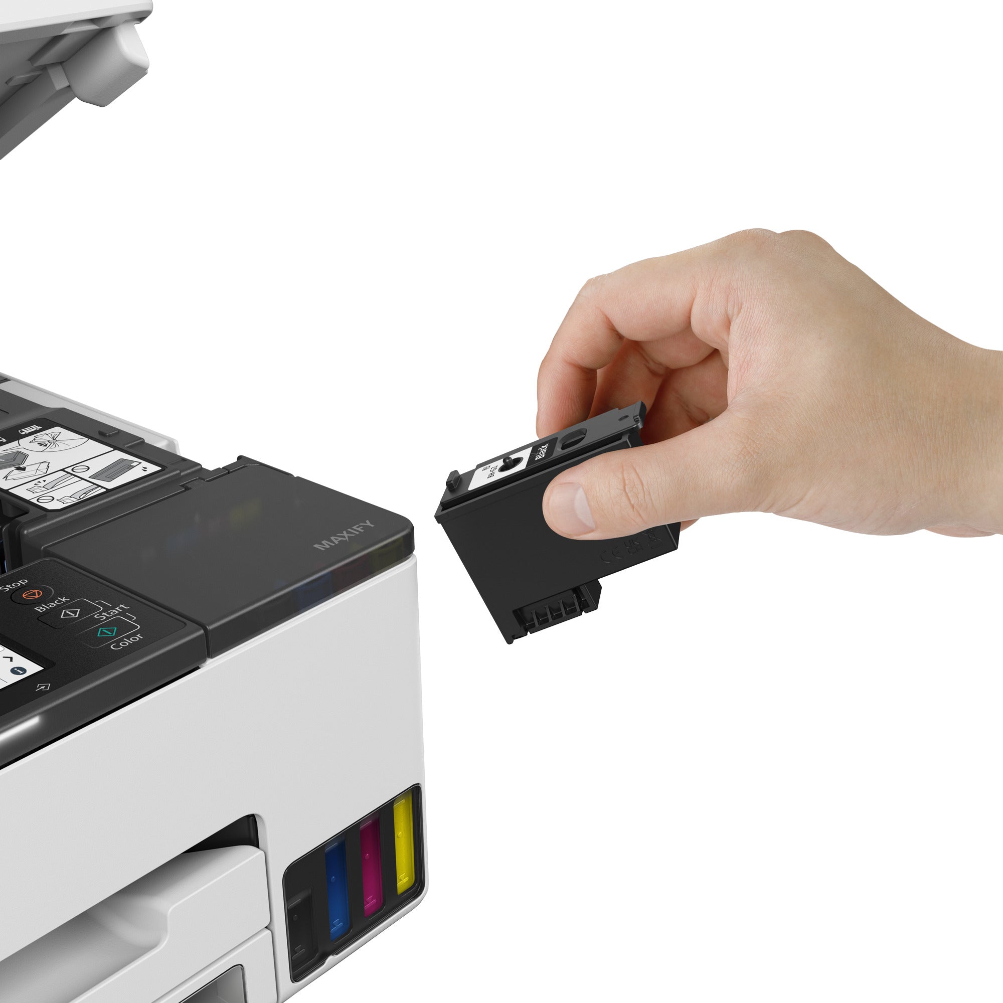 CANON MAXIFY GX2050 MFP colour inkjet refillable A4 15ipm Print 250sheets USB Wi-Fi LAN +1 ink set +2extra black bottles