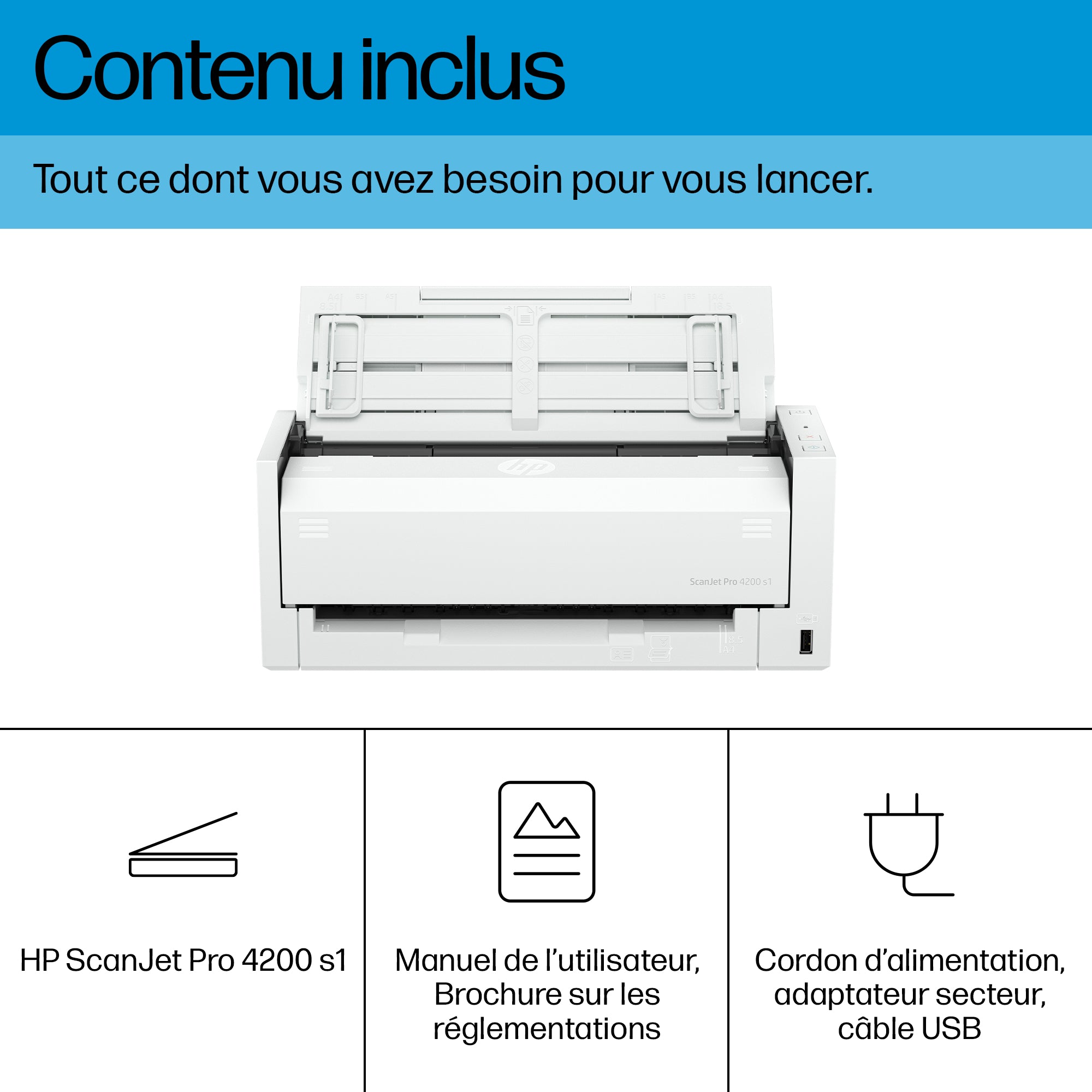 HP ScanJet Pro 4200 s1 Scanner 40ppm/80ipm scanner de document