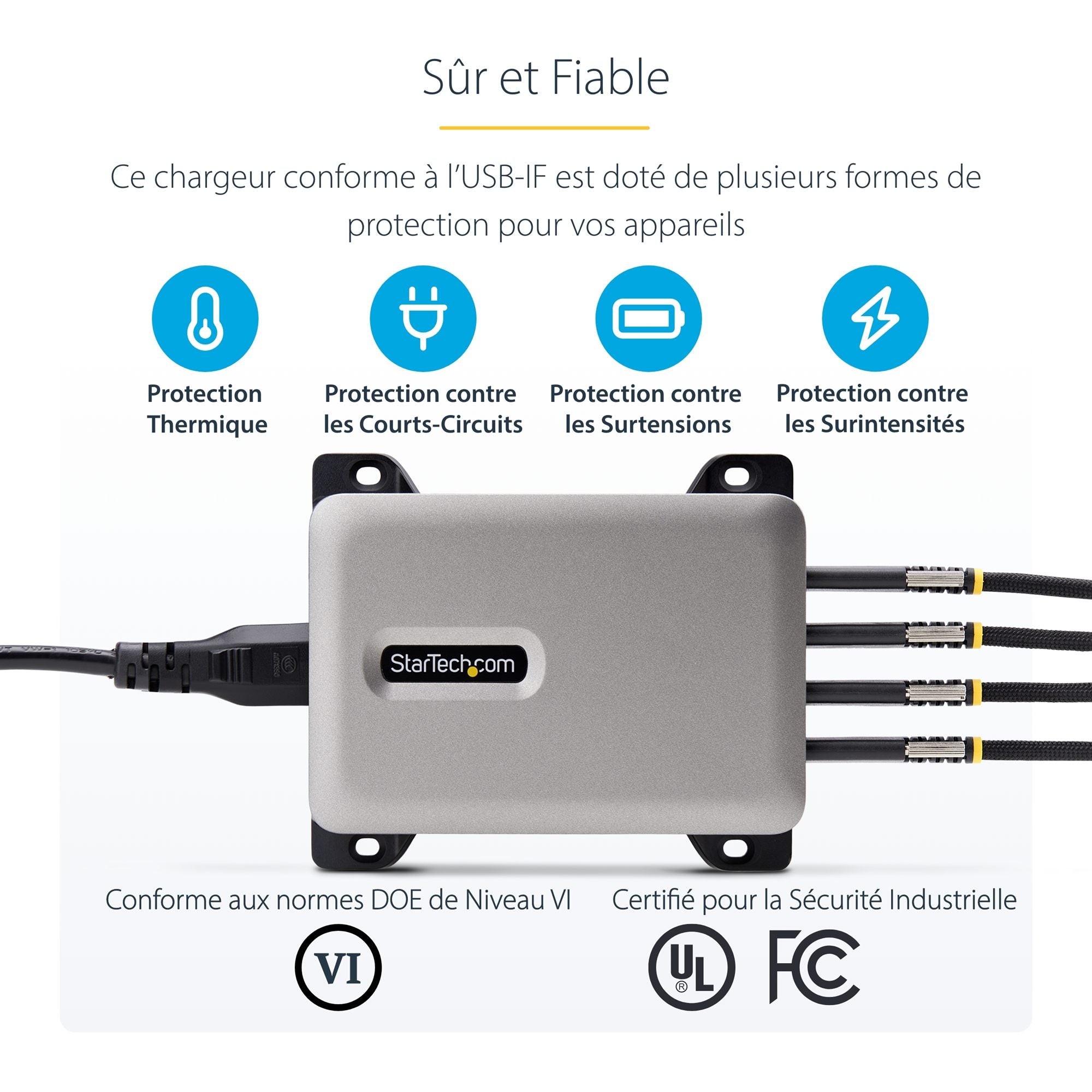 4-Port USB-C Charger 240W Total