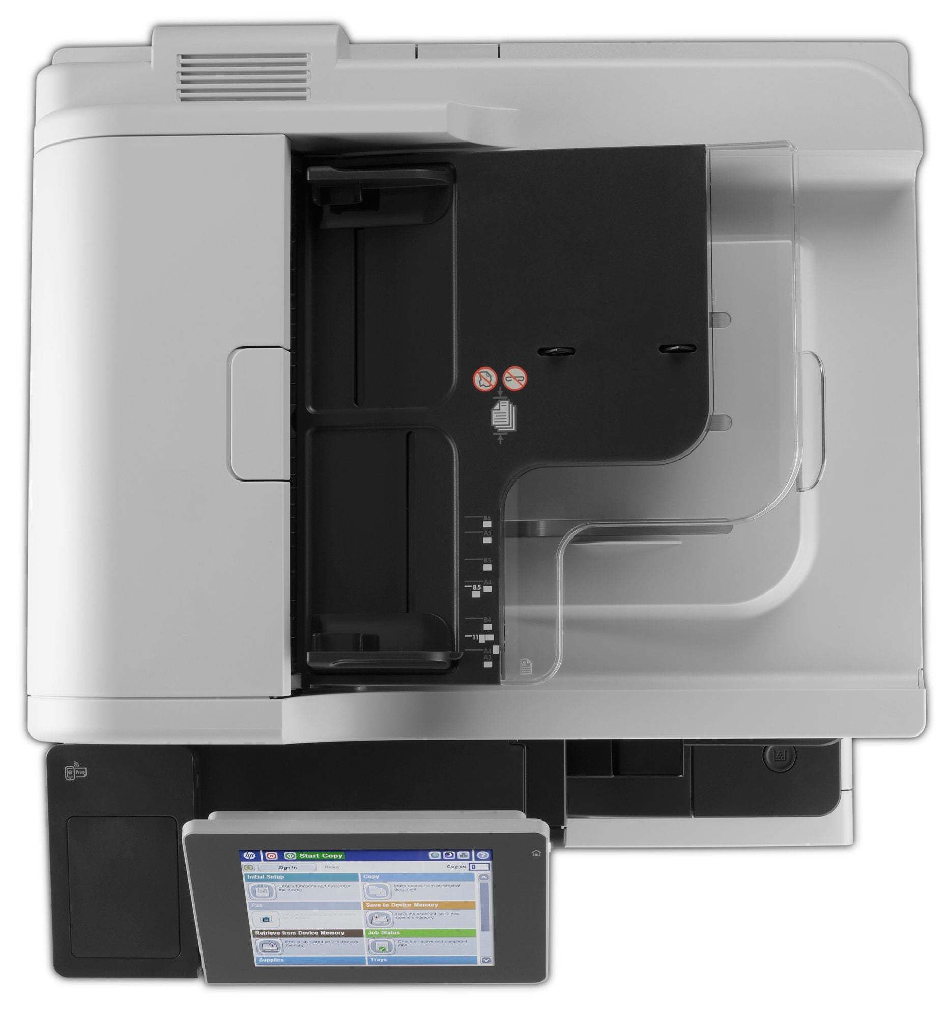 HP LaserJet Enterprise M725z MFP Mono laser A3 297x420mm A3 41ppm Copy 41ppm Print 2100sheets USB LAN