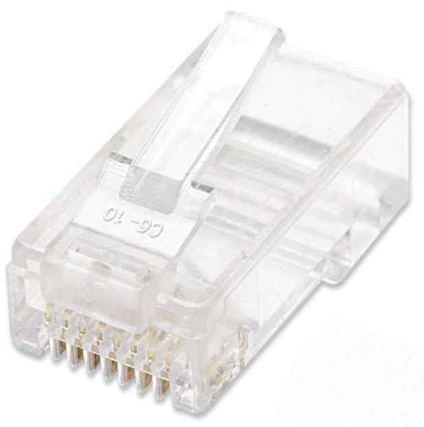 Intellinet 502399 - RJ-45 - Transparent - Polycarbonate - Cat5e - U/UTP (UTP) - Or