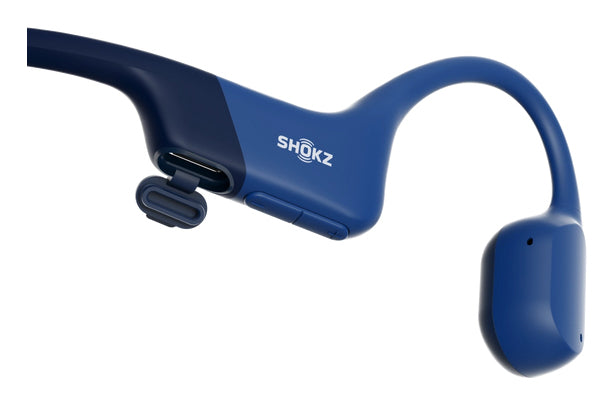 SHOKZ Casque à conduction osseuse OpenRun - Bluetooth - Bleu