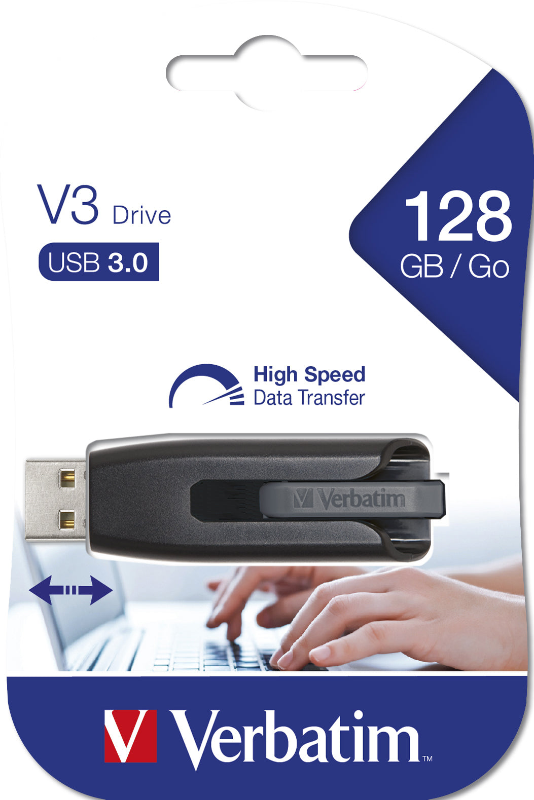 USB Memory/Verbatim V3 USB3.0 128GB Bl