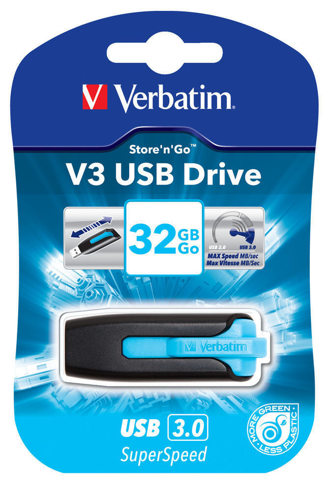 USBMemory V3 USB 3.0 32GB CARIBBEAN BLUE