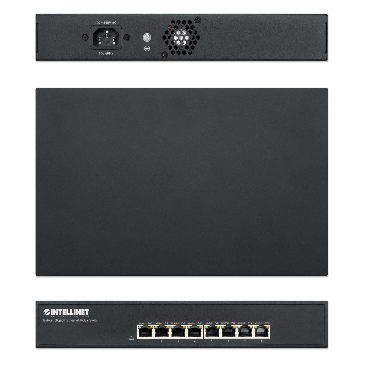 560641 - Gigabit Ethernet (10/100/1000) - Full duplex - Connexion Ethernet - supportant l'alimentation via ce port (PoE) - Grille de montage
