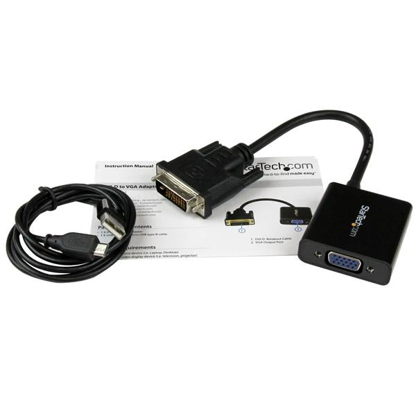DVI-D to VGA Active Adapter Converter