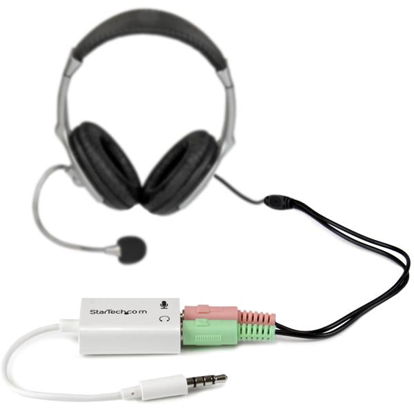 Headset Splitter 4 Pin to 2x 3 Position
