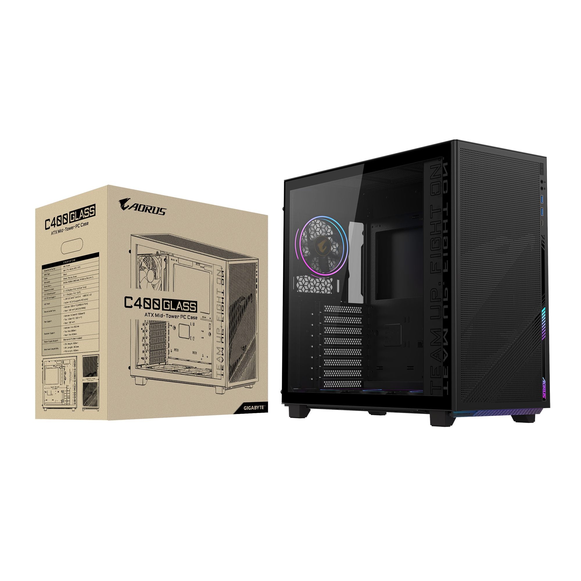 GIGABYTE C400 Midi Tower Noir