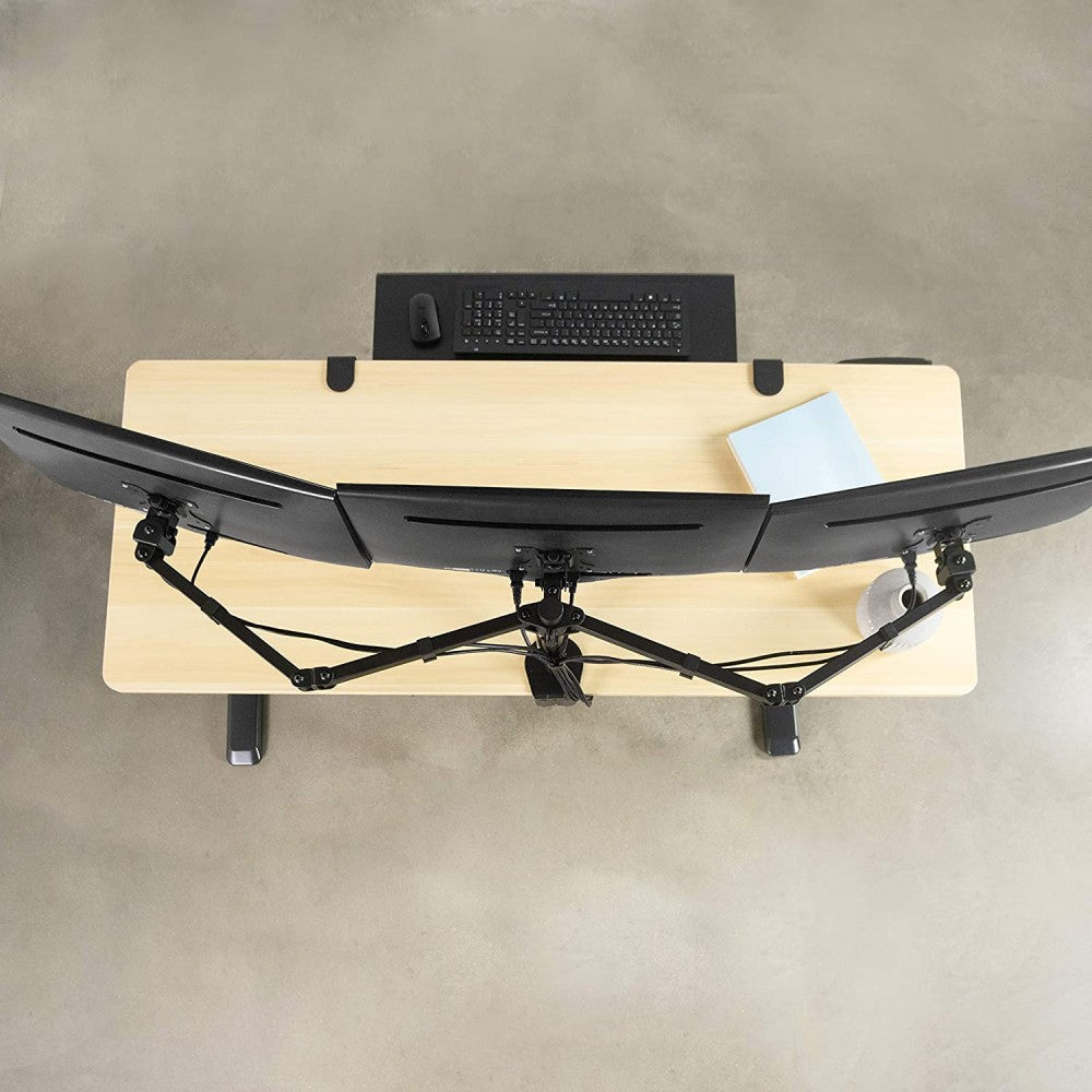 Techly ICA-LCD 482-T Support de 3 Moniteurs 13-24” LCD 10kg Bureau Rotatif