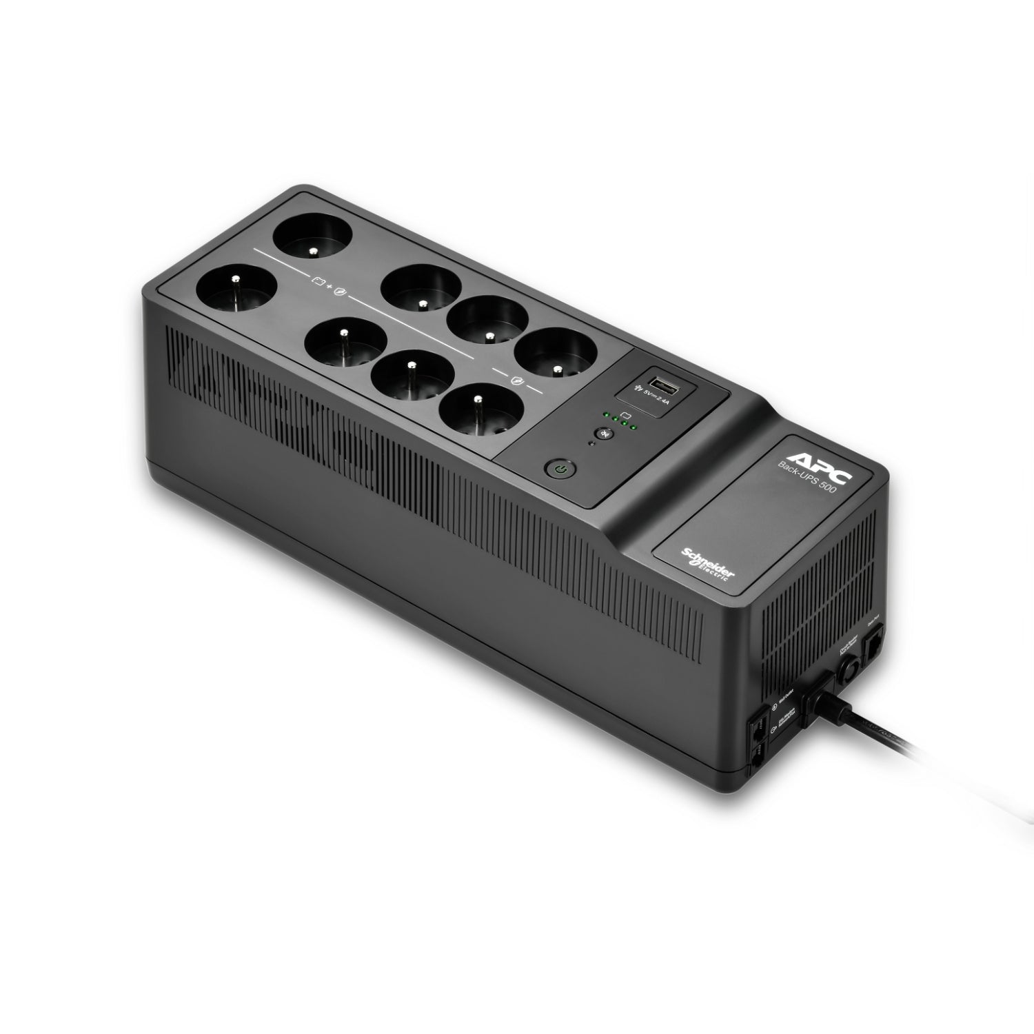 APC Back-UPS 500VA 8 schuko outlets 230V 1 USB charging port