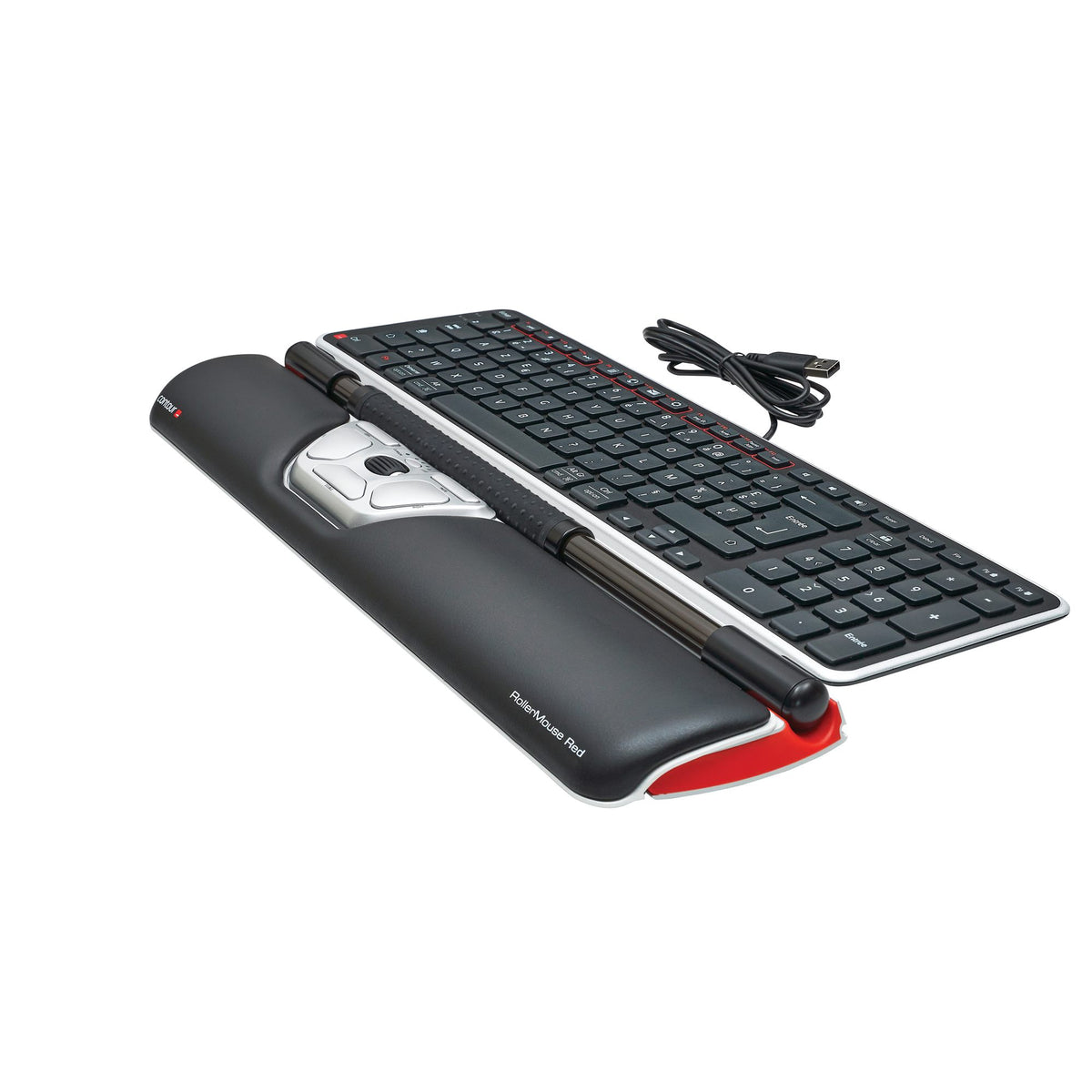 CONTOUR DESIGN Souris centrée RollerMouse Red filaire
