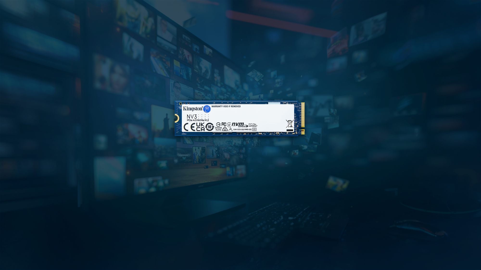 KINGSTON 2000Go NV3 M.2 2280 PCIe 4.0 NVMe SSD