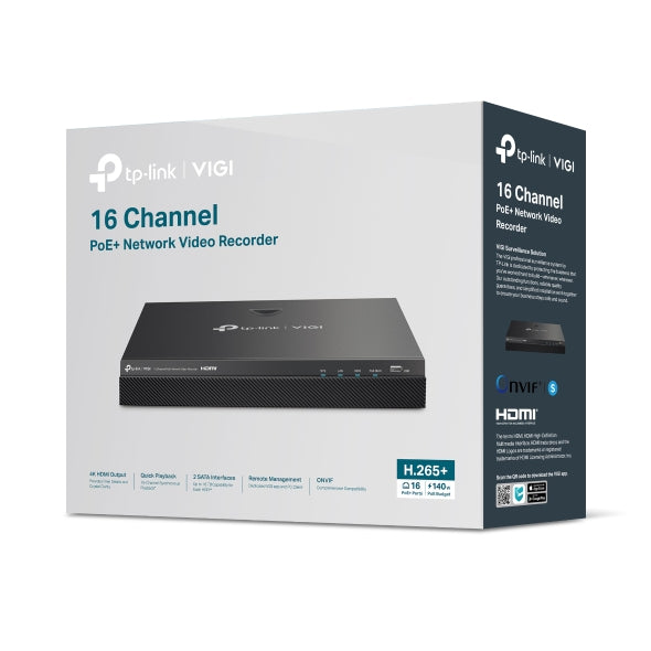 TP-LINK 16 Channel PoE+ Network Video Recorder