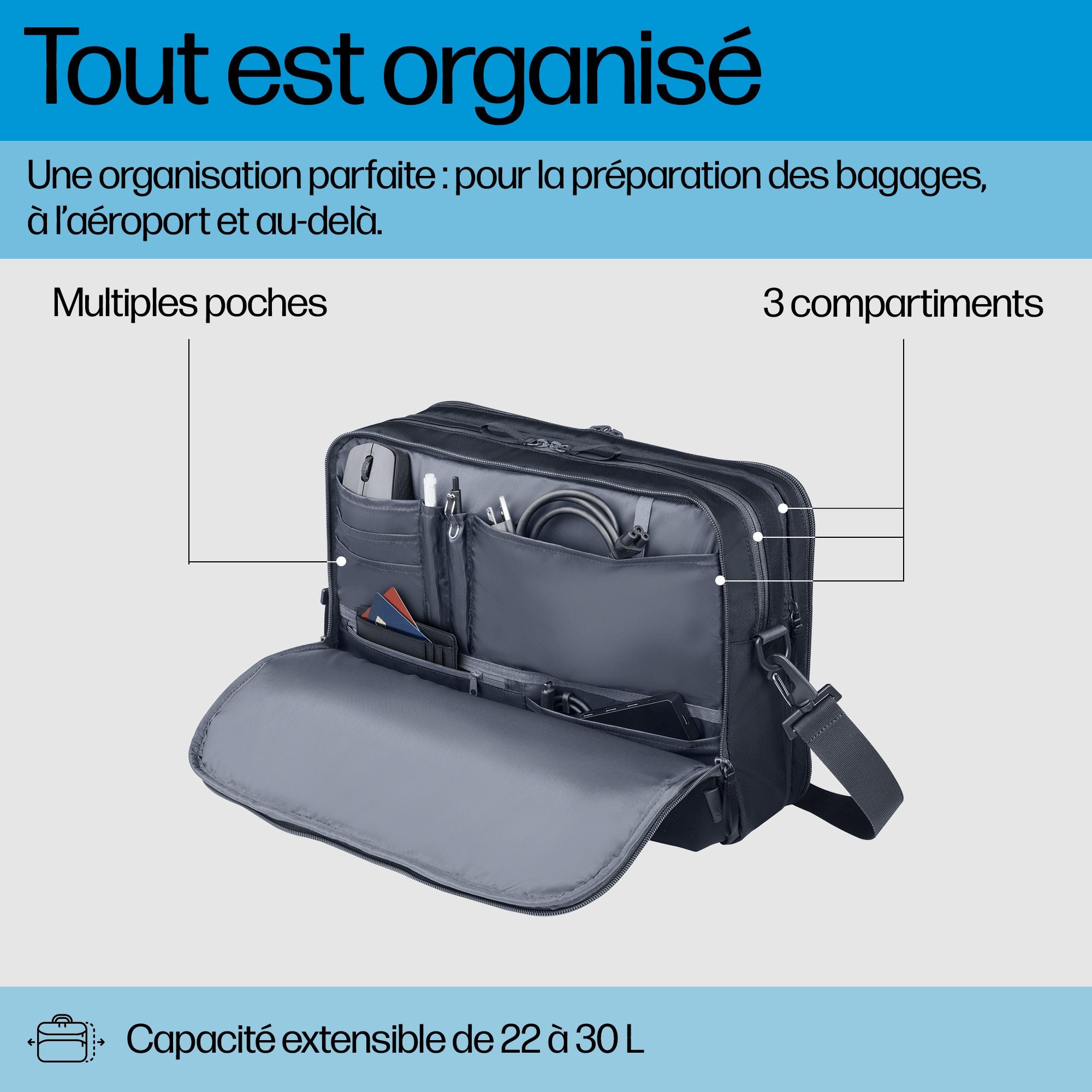 HP Travel Plus 22L 16p Laptop Bag