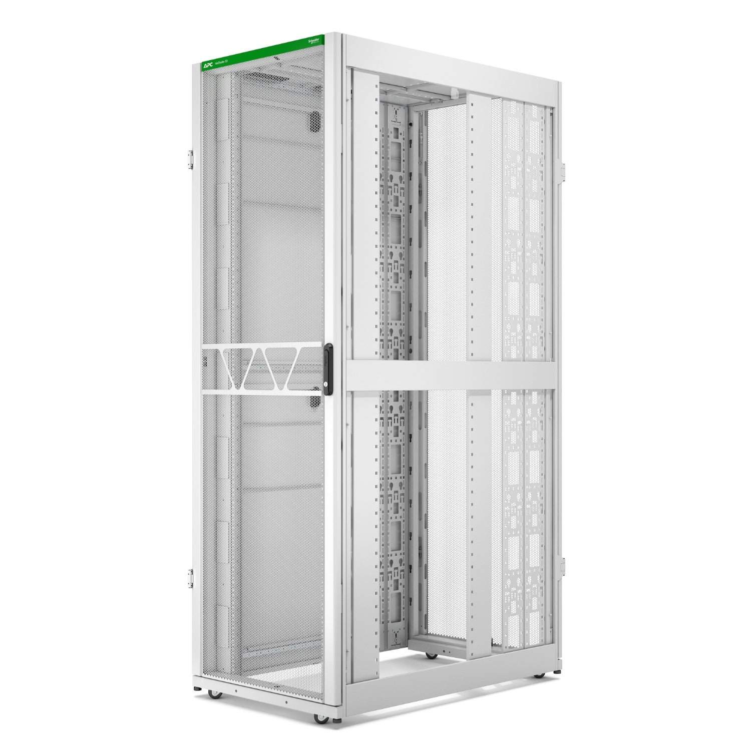 APC NetShelter SX Gen 2 Rack cabinet 2258H x 750W x 1200D mm with Sides floor-standing white 48U 19 TAA Compliant