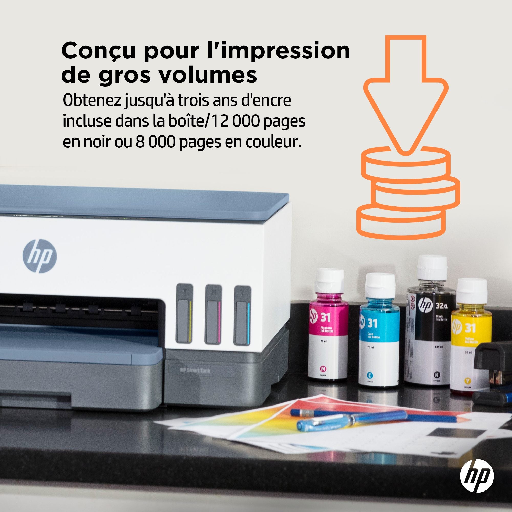 HP Smart Tank 7006 All-in-One MFP colour inkjet refillable 216x297mm A4 13ppm Copy 15ppm Print 250sheets USB Wi-Fi Bluetooth