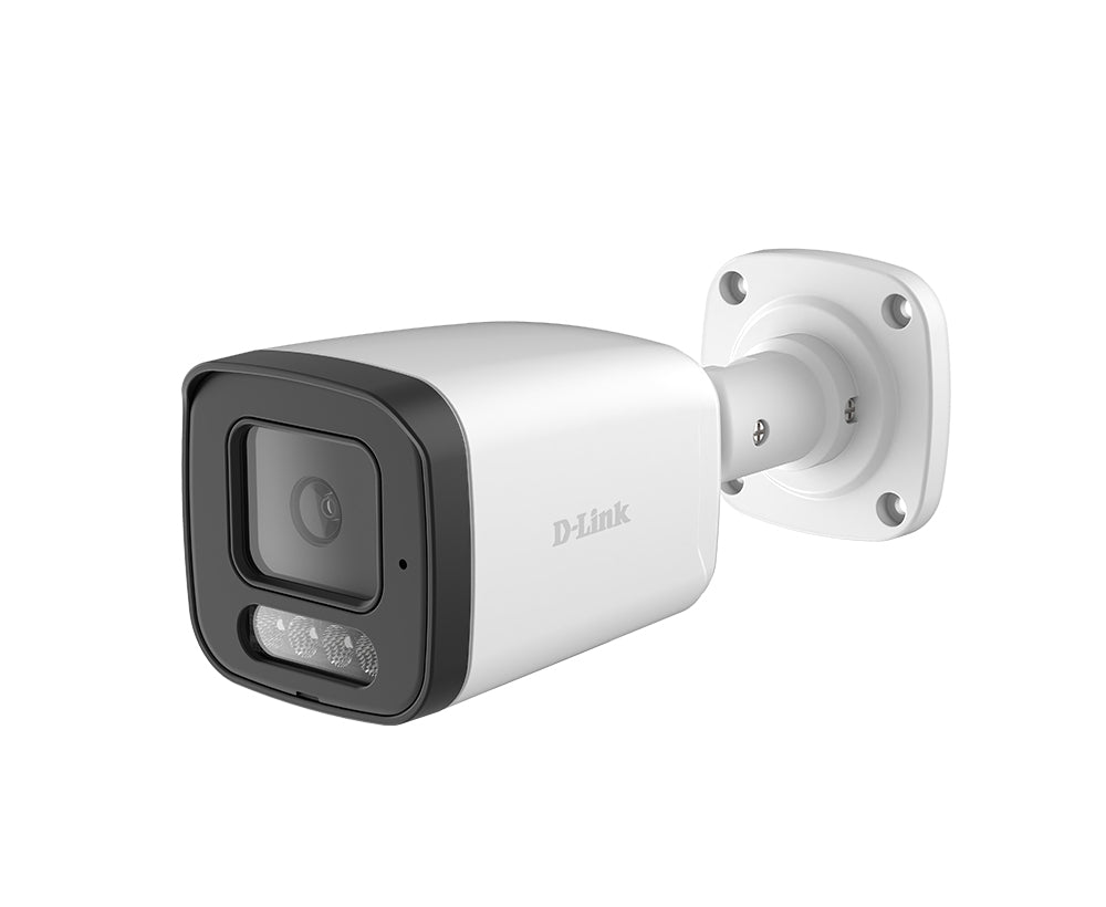 D-LINK Caméra bullet Extérieure 2MP H265 Capteur CMOS 2MP 1/3p Vision nocturne IR intelligent jusquà 30m Détection de mouvement