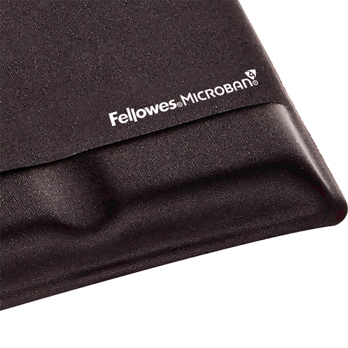 FELLOWES Tapis de souris - Repose-poignets Health-V™ - Noir Antibactérien