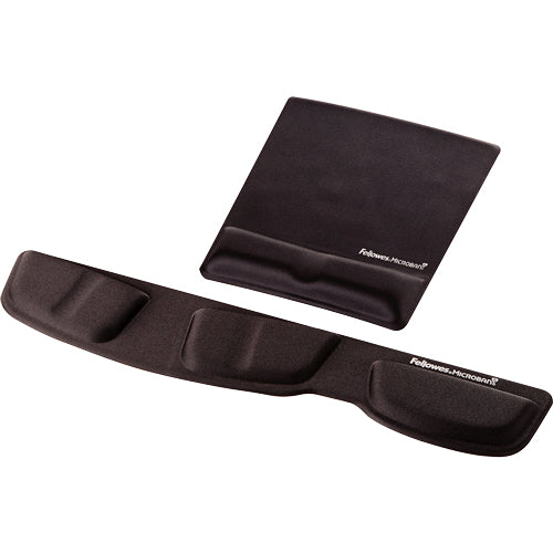 FELLOWES Tapis de souris - Repose-poignets Health-V™ - Noir Antibactérien