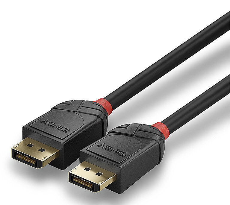 Lindy DisplayPort 2.1 54G Cable, 5m, Black Line