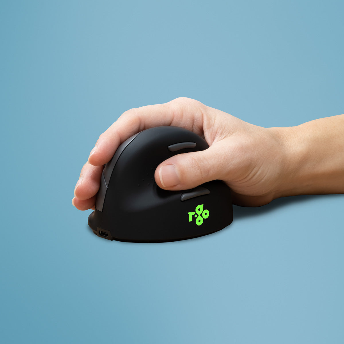 R-GO TOOLS Souris HE Break, droiter, Bluetooth, L noire