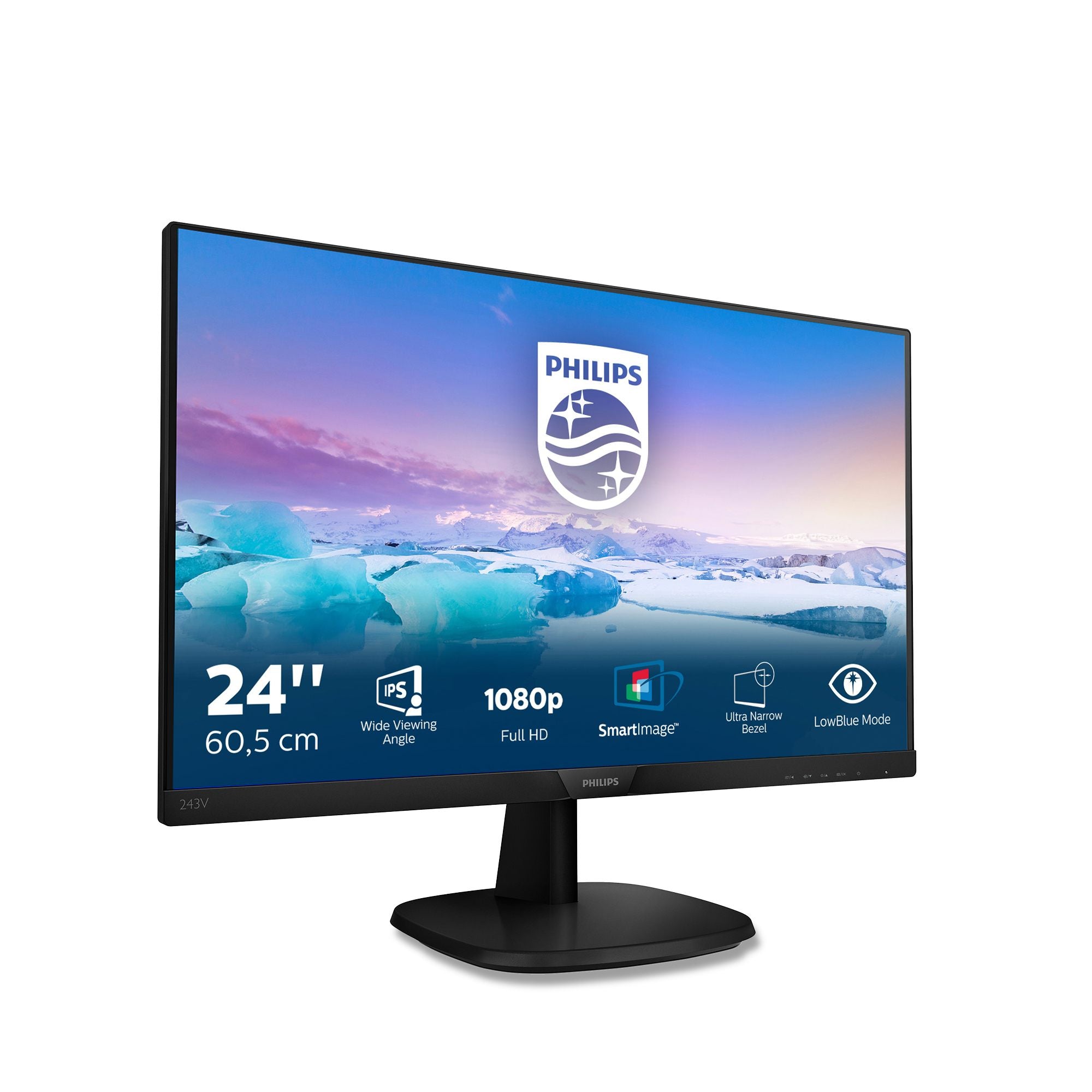 Philips V Line Moniteur LCD Full HD 243V7QDSB/00