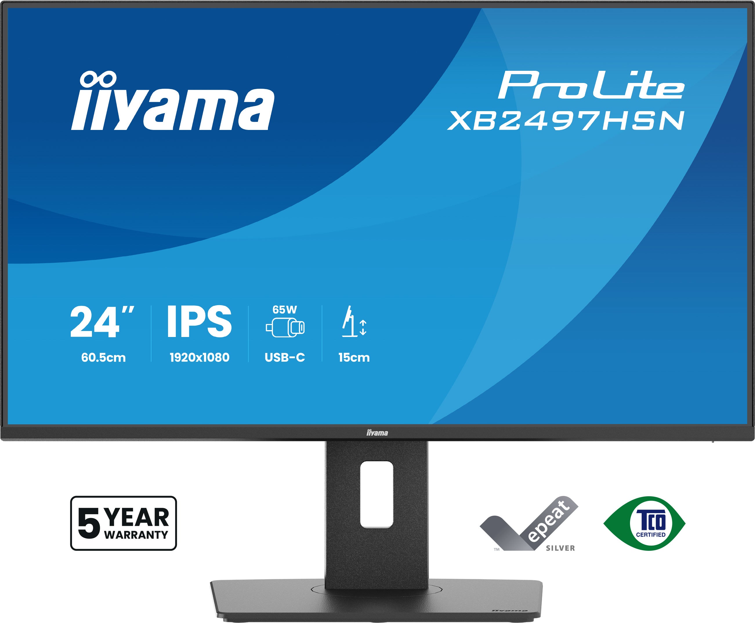 XB2497HSN-B1 24" FHD+USB-C Dock+LAN