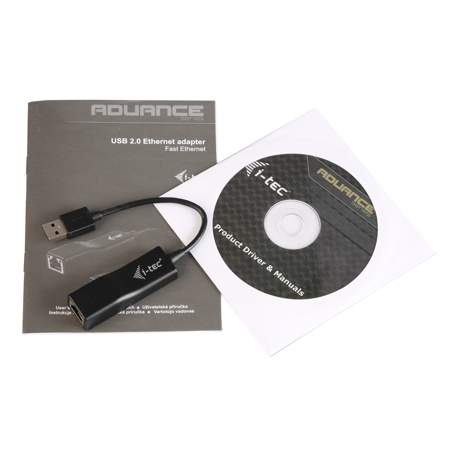 I-TEC USB 2.0 Advance 10/100 Fast Ethernet LAN Network Adapter USB 2.0 to RJ45 LED for Tablets Ultrabooks Notebooks