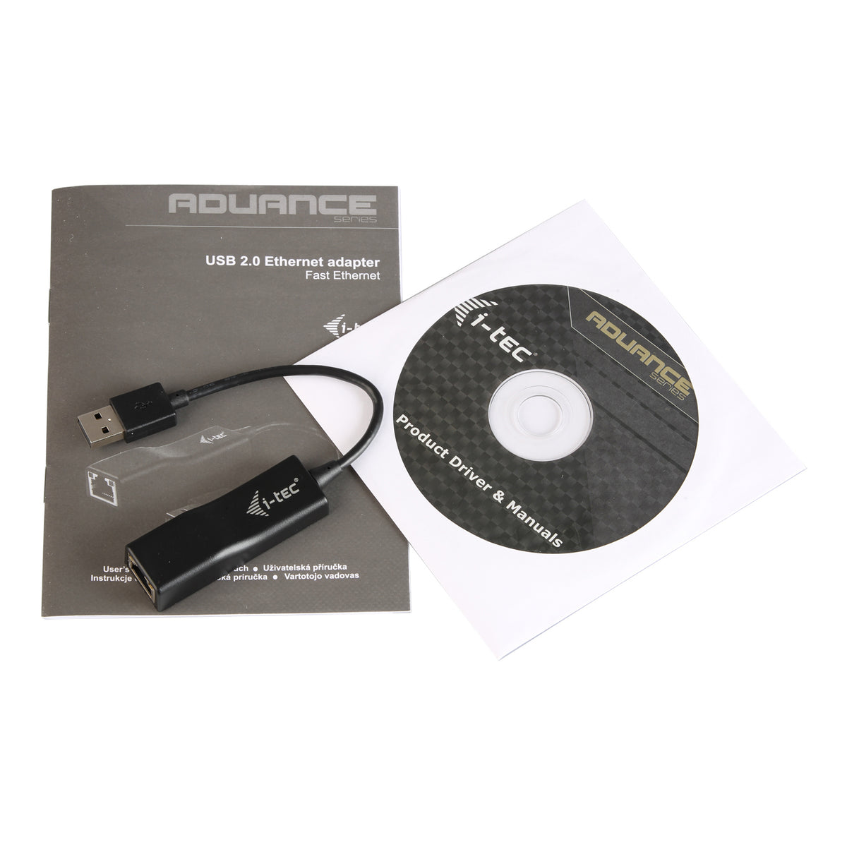 I-TEC USB 2.0 Advance 10/100 Fast Ethernet LAN Network Adapter USB 2.0 to RJ45 LED for Tablets Ultrabooks Notebooks