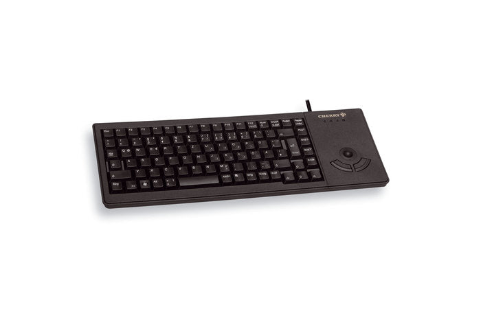 CHERRY Clavier miniature + trackball EU USB noir