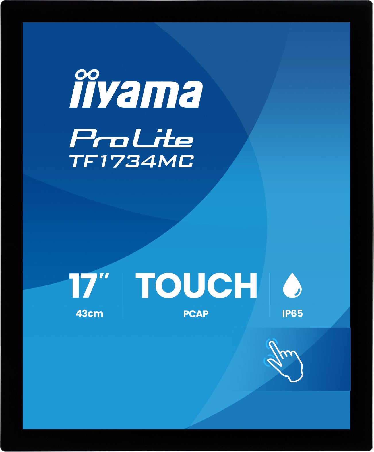 Iiyama 17 inch frameless PCAP touch monitor 1280x1024 10 point HDMI DisplayPort VGA open frame VESA