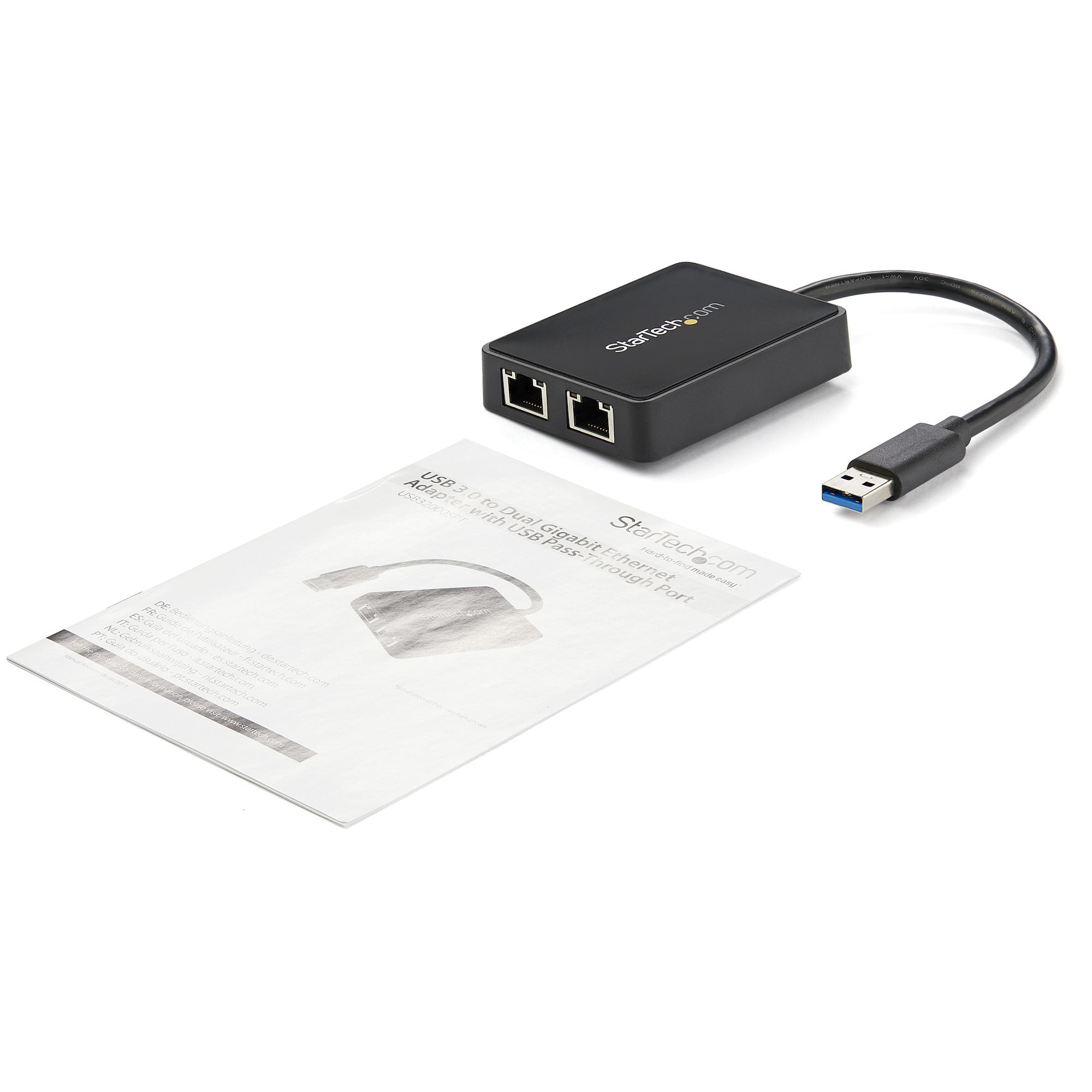 USB 3 Dual Port Gigabit Ethernet Adapter