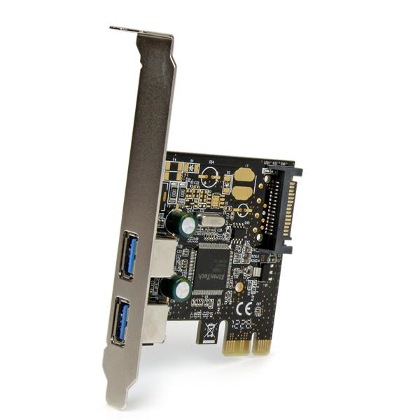 2 Port PCIe USB 3.0 Card w/SATA Power