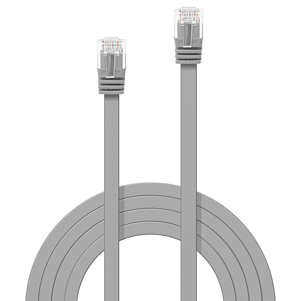 LINDY Cat.6 Flat Patch Cable Grey 0.3m Without Shielding