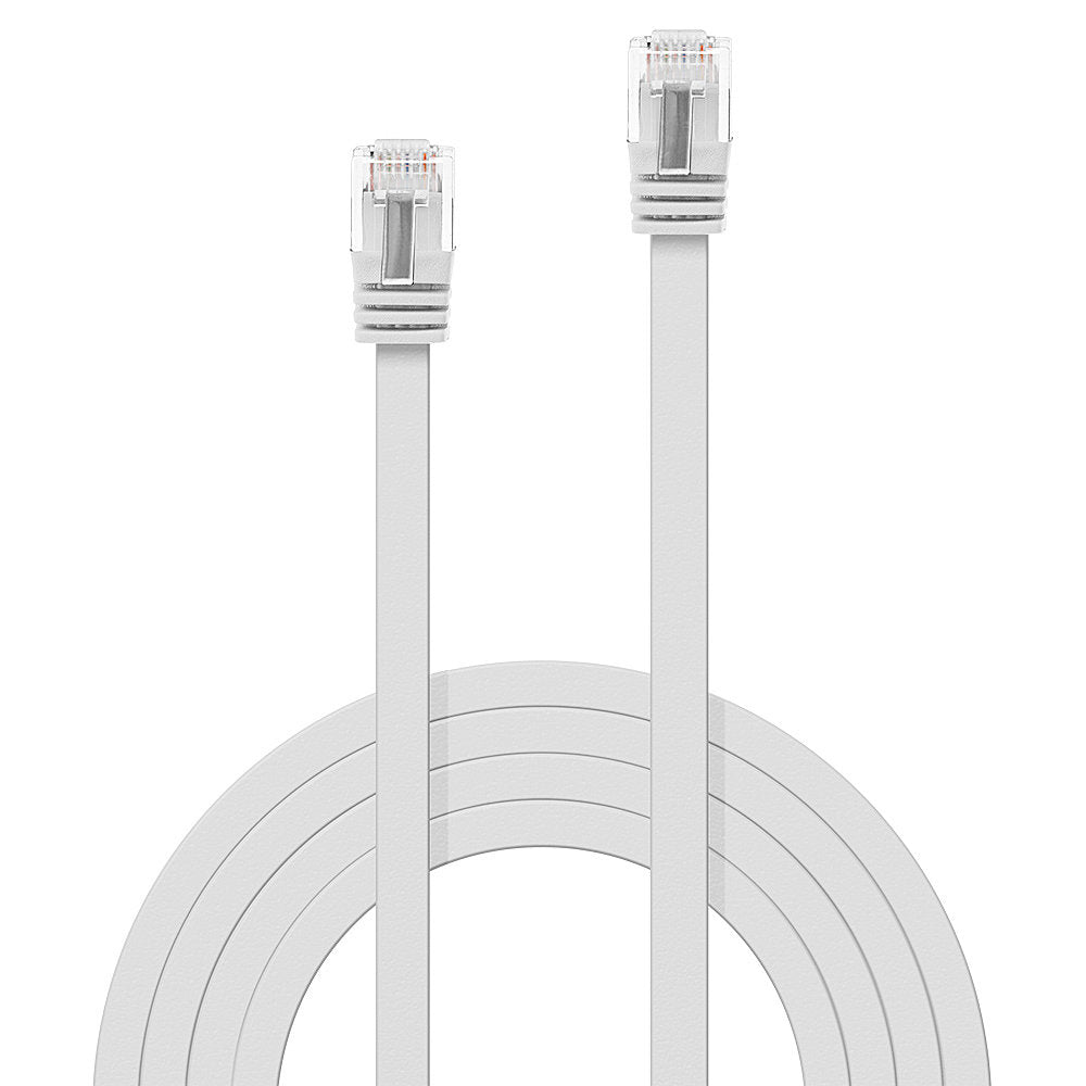 LINDY Cat.6 Flat Cable Patch Cable White 0.3m Without Shielding