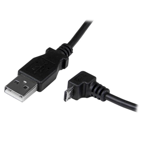 2m USB to Down Angle Micro USB Cable