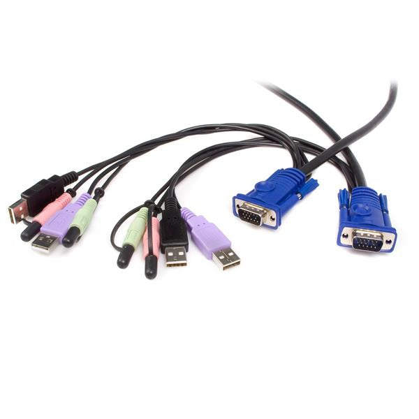 2-port USB KVM Cable VGA Switch