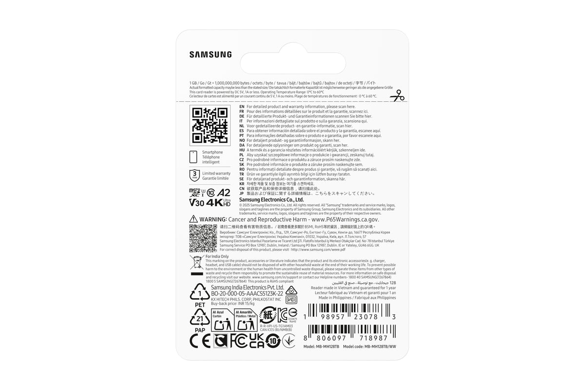 Micro SD T9 128GB+USB Reader