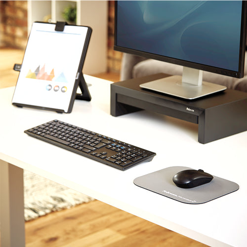 FELLOWES Tapis de souris Microban® Argent - Antibactérien