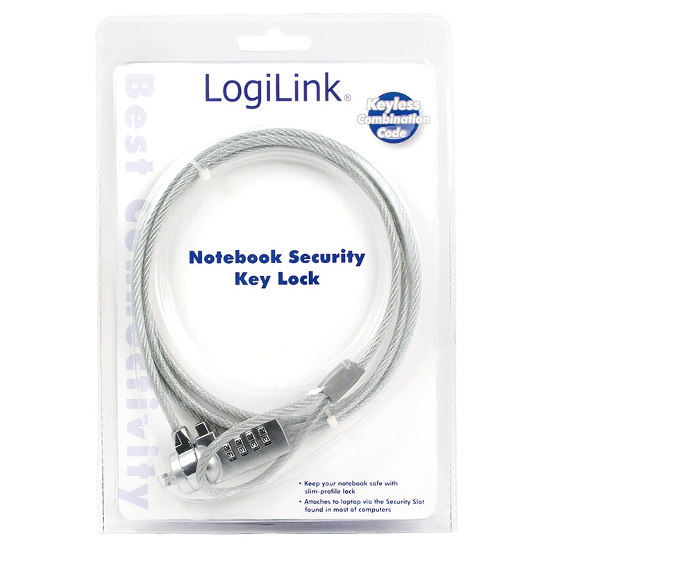 LogiLink Notebook Security Lock w/ Combination - 1,5 m