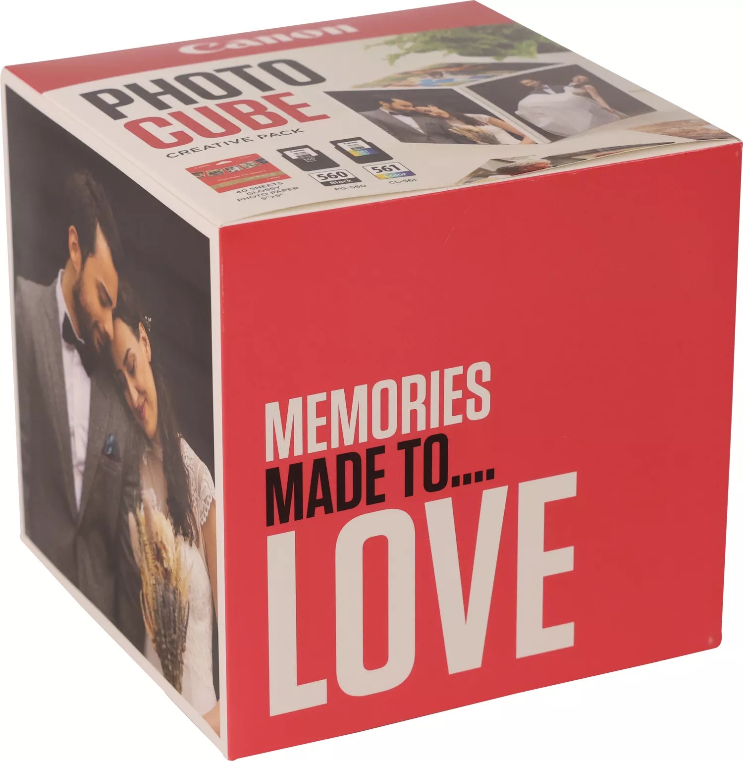 CANON PG-560/CL-561 Ink Cartridge Photo Cube Creative Pack White Pink