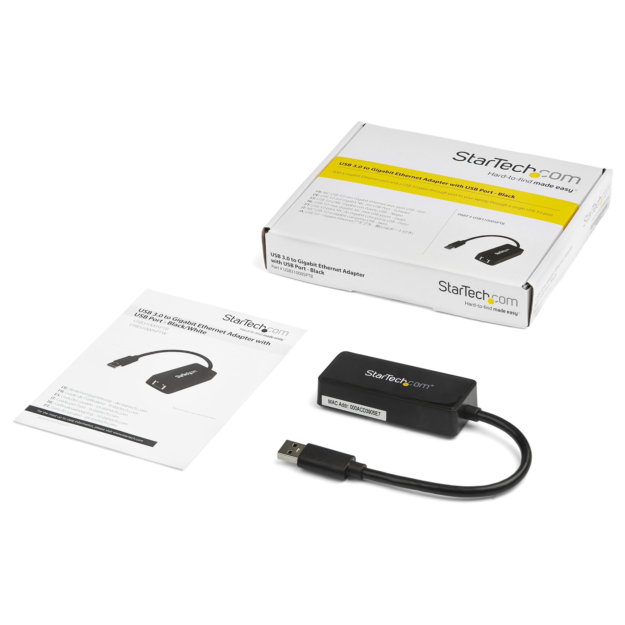 Gigabit USB 3.0 NIC w/USB Port