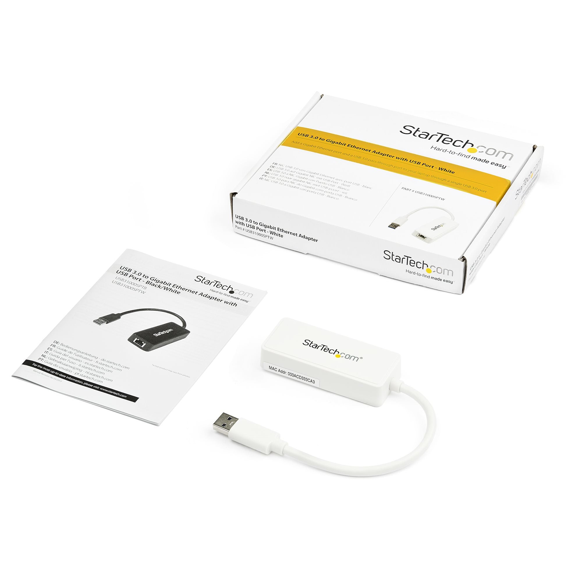 Gigabit USB 3.0 NIC w/USB Port