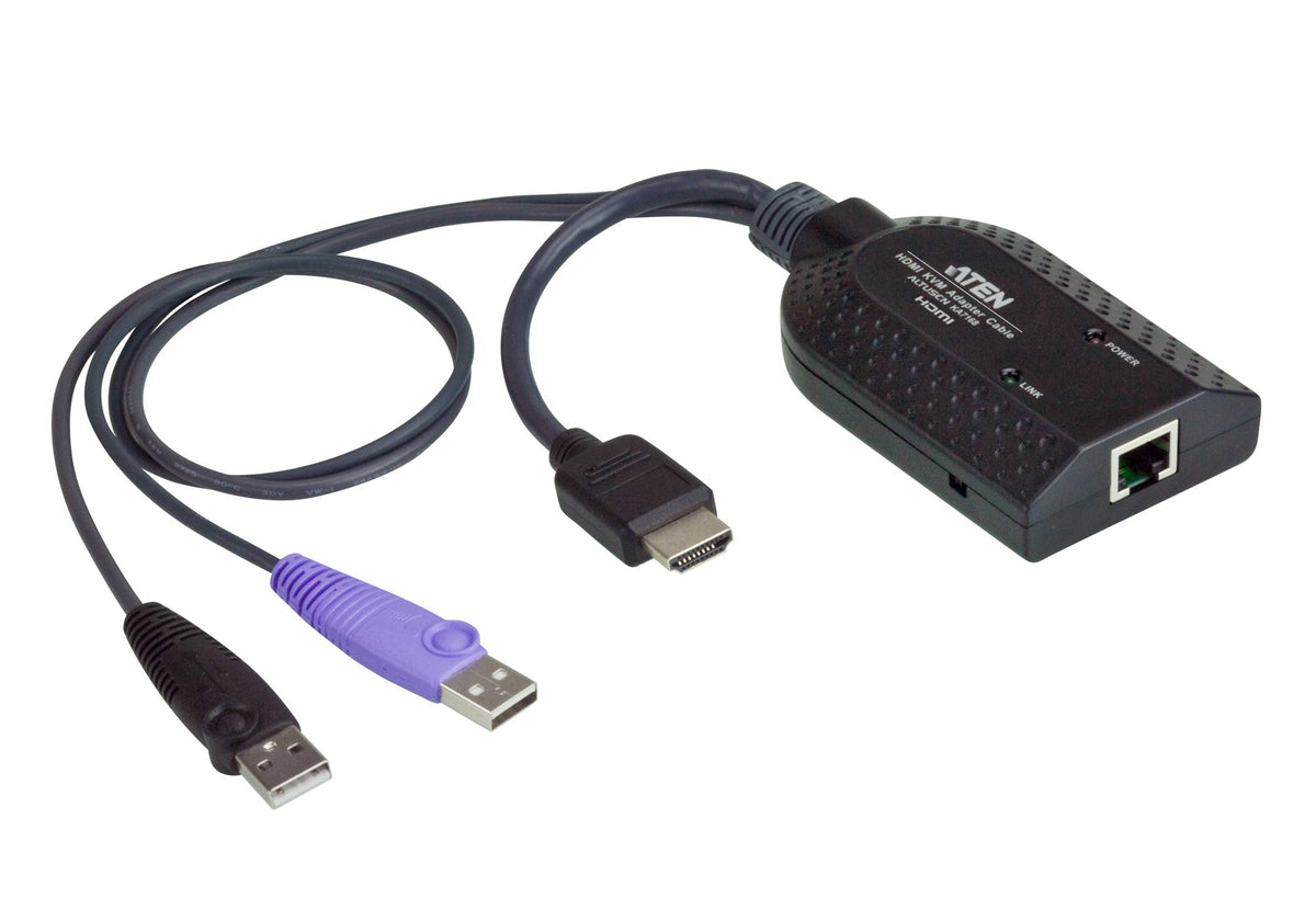 KA7168 - USB - HDMI - Noir - Plastique - 104 g - 1 x RJ-45 - 2 x USB A - 1 x HDMI